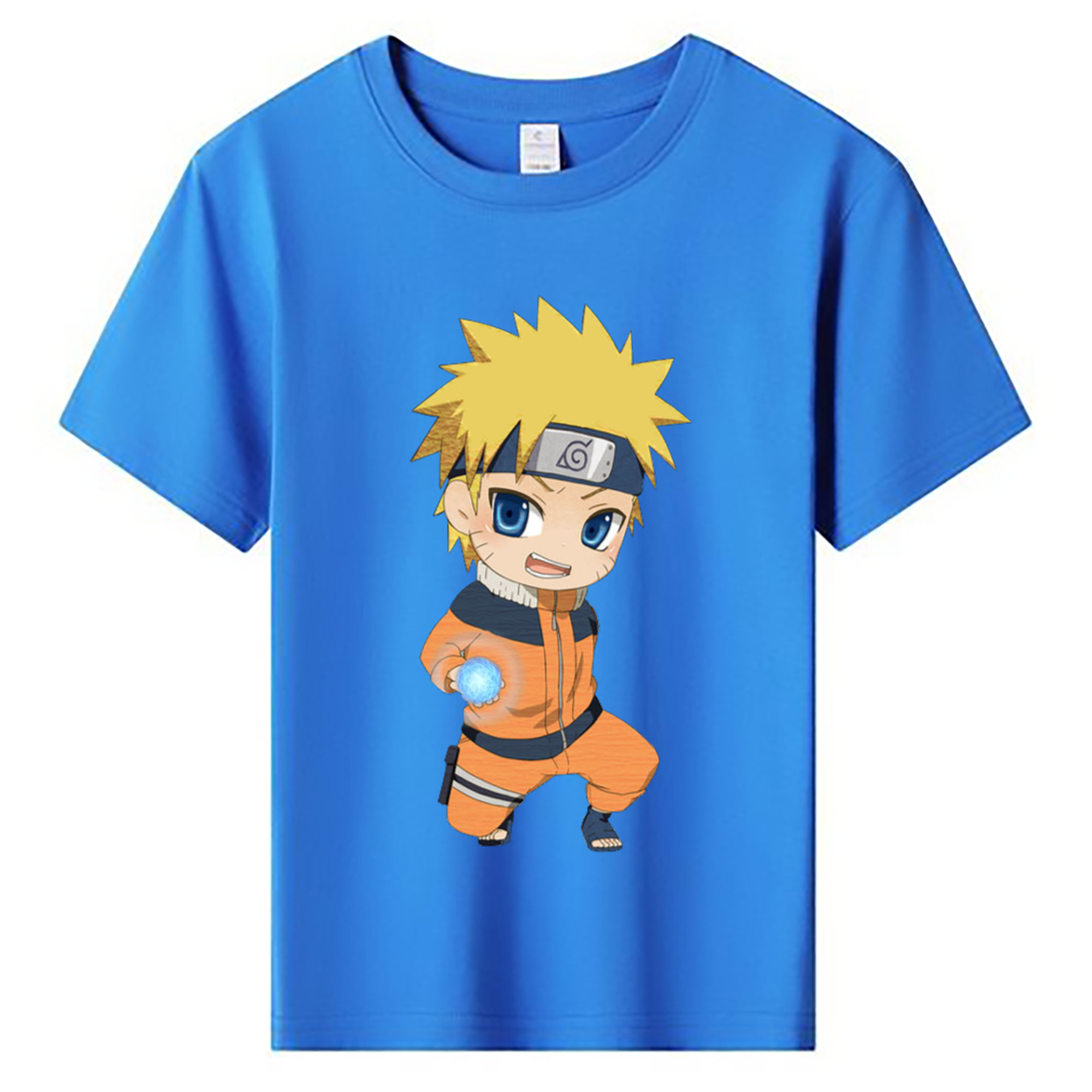 （画像用） NARUTO -ナルト- うずまき ナルト Uzumaki Naruto 綿100％キッズTシャツ（フロントプリント）
